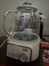 美的（Midea）花漾0膠水全玻璃養生壺多功能煮茶壺母嬰燒水壺恒溫電熱水壺全自動(dòng)一體1.2L YS12B302J 曬單實(shí)拍圖