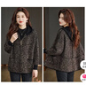 恒源祥秋冬毛呢外套新款休閑中年媽M媽時(shí)尚連帽大尺碼寬松開(kāi)衫拉鏈上衣 咖色 2XL 建議130-145斤 曬單實(shí)拍圖