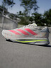 adidas二代閃充跑鞋 ADIZERO SL2超輕緩震馬拉松體測跑鞋阿迪達斯 淺灰/亮紅/亮檸檬黃   41 曬單實(shí)拍圖