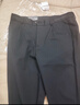 羅蒙（ROMON）中老年男士寬松休閑褲秋冬厚款商務(wù)爸爸裝免燙深檔西裝直筒長(cháng)褲男 春秋【1件裝】黑灰 5XL 【建議160-170斤】 曬單實(shí)拍圖