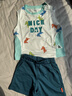 巴拉巴拉童裝男童短袖套裝兒童兩件套吸濕速干寶寶女童衣服夏裝潮萌趣 藍綠色調00484-201225119103 90 曬單實(shí)拍圖