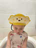 京厽寶寶洗頭兒童擋水帽嬰兒洗頭發(fā)防水護耳小孩洗澡浴帽洗發(fā)帽子 萌獅款-檸檬黃防回流 護耳 曬單實(shí)拍圖
