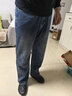 JEEP吉普牛仔褲男春秋季直筒休閑褲男士寬松闊腿褲子彈力 懷舊藍 34 曬單實(shí)拍圖
