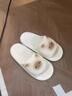 紅豆卡通拖鞋女款2025新款室內家居情侶拖鞋防滑防臭軟底eva涼拖鞋男 白色【爆款推薦】 38-39 【標準碼】 曬單實(shí)拍圖