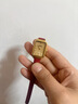 西普尼金表金表女小方表純金999小金表黃金手表小表盤(pán)防水石英表生日禮物 【尊貴金-紅帶】金重0.8g+ 曬單實(shí)拍圖