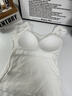 歐迪芬【免穿文胸含桑蠶絲】吊帶背心女打底內搭7A抗菌帶胸墊可外穿L 曬單實(shí)拍圖