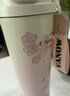 Vanow保溫杯櫻花女生咖啡陶瓷內膽吸管杯子閨蜜生日禮物家居館水杯 曬單實(shí)拍圖