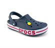 卡駱馳（CROCS）洞洞鞋貝雅卡駱班輕便耐磨一腳蹬休閑鞋|205089 深藍/辣椒紅-4CC 44 (280mm) 曬單實(shí)拍圖