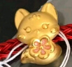 周六福 黃金轉運珠女款硬金琺瑯桃花小狐貍足金串珠 定價(jià) 1.12g 曬單實(shí)拍圖
