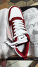 貴人鳥(niǎo)男鞋板鞋新款情侶男士休閑鞋子厚底運動(dòng)鞋 白/紅 40 曬單實(shí)拍圖