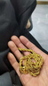 飾薇越南鍍沙金項鏈男混金粗款仿真純黃金色鍍金麻花不易掉色大金鏈子 麻花鏈 【粗6mm】 曬單實(shí)拍圖