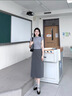 沐思禾輕奢灰色波點(diǎn)半身裙女春夏季2026新款高腰氣質(zhì)西裝裙包臀裙a字裙 灰色 -西裝料 【輕奢品質(zhì)】 M /27 建議95-105斤 曬單實(shí)拍圖