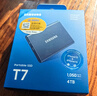 三星（SAMSUNG）1TB Type-c USB 3.2 移動(dòng)固態(tài)硬盤(pán)（PSSD） T7 灰色 NVMe讀速1050MB/s 手機直連 Mac mini外接 曬單實(shí)拍圖