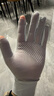 冰絲防曬手套女士夏季開(kāi)車(chē)防紫外線(xiàn)薄款透氣騎行手套防滑漏指觸屏 M標-灰色 均碼 曬單實(shí)拍圖