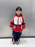 G.duck奧特曼衣服男童套裝春秋2026新款兒童套裝防風(fēng)連帽沖鋒衣兩件套 紅色 100 (建議身高90cm 3-4歲)cm 曬單實(shí)拍圖