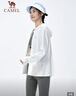 駱駝（CAMEL）防曬衣女士運動(dòng)連帽休閑春夏季薄外套 J23BASLX001A 無(wú)際白 S 曬單實(shí)拍圖
