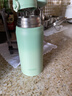 膳魔師（THERMOS）保溫杯316鋼350ml男女士?jì)和槭侄Y生日禮物JNL-350S竹林綠 曬單實(shí)拍圖