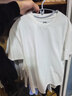 太平鳥(niǎo)男裝【涼感抑菌】純色重磅T恤26夏新款圓領(lǐng)白t時(shí)尚短袖體恤 白色 第一批 M 曬單實(shí)拍圖