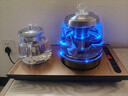 FUNORK全自動(dòng)上水電熱水壺茶臺燒水壺泡茶一體機抽水茶幾茶桌嵌入式燒水器電茶壺茶具套裝 1L 金色保溫款（37x20cm） 曬單實(shí)拍圖