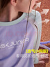 ASK JUNIOR童裝兒童T恤春裝長(cháng)袖女童中大童吸濕速干打底衫抗菌上衣 紫色 150 曬單實(shí)拍圖