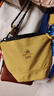 Lee輕便戶(hù)外斜挎包女2026新款小眾設計水桶包時(shí)尚百搭單肩包男高級感 姜黃色（耐磨耐刮防潑水） 曬單實(shí)拍圖