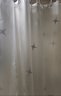 水星家紡浴簾磁吸防水洗澡淋浴隔斷衛生間浴室門(mén)簾1.8米×2米單簾 曬單實(shí)拍圖