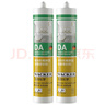 瓦克（WACKER） DA防霉玻璃膠廚衛密封膠防水美容膠中性硅膠馬桶封邊膠 白色2支 曬單實(shí)拍圖
