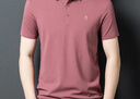 夢(mèng)特嬌（MONTAGUT）法國中年男士夏季polo衫短袖商務(wù)翻領(lǐng)純色t恤男透氣親膚 T5047葡萄紫 M 17088A(建議120斤以下 曬單實(shí)拍圖