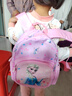 迪士尼（Disney）兒童書(shū)包幼兒園3-6歲小班大班超輕可愛(ài)女孩小背包愛(ài)莎公主粉色 曬單實(shí)拍圖