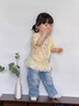 班喜迪女童短袖t恤夏季2026新款洋氣寶寶公主衣服夏裝兒童薄款童裝上衣 黃色 90 曬單實(shí)拍圖