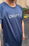 CRAFT戶(hù)外運動(dòng)跑步訓練健身透風(fēng)速干舒適輕薄彈力T恤短袖上衣男 湖水藍 L 曬單實(shí)拍圖