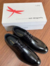 紅蜻蜓真皮男鞋春夏舒適商務(wù)休閑皮鞋高級正裝德比鞋婚鞋WTA7376黑色40 曬單實(shí)拍圖