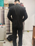 紅豆西服套裝男士修身職業(yè)正裝商務(wù)西裝套裝伴郎服新郎服結婚禮服男裝 曬單實(shí)拍圖