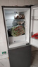 美的（Midea）182升雙開(kāi)兩門(mén)冰箱租房宿舍辦公客廳小冰箱冷藏冷凍兩用1-2人家用灰/白色電冰箱以舊換新 【新品 一級能效】MR-191A鈦鋼灰-星爍 曬單實(shí)拍圖