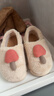 ECAC孕婦棉拖鞋女士冬季包跟2025新款厚底保暖加絨毛毛月子棉鞋女外穿 米色 【店長(cháng)推薦-孕媽媽必備】 36 -37（適合35-36的腳） 曬單實(shí)拍圖