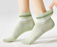 古今（GUJIN）襪子女春夏季薄款棉襪2026新爆款運動(dòng)吸汗條紋女士短襪4雙 曬單實(shí)拍圖