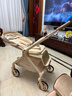 丸丫T9嬰兒推車(chē)雙向輕便可坐可躺折疊四輪避震新生兒高景觀(guān)香檳金 曬單實(shí)拍圖