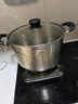 京東京造304不銹鋼湯鍋煮鍋泡面鍋家用【直身防溢大容量】電磁爐通用24cm 曬單實(shí)拍圖