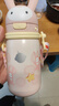 babycare兒童保溫杯嬰幼兒學(xué)飲寶寶吸管杯316L不銹鋼保溫杯幼兒園保溫壺t 贈直通吸嘴-背帶款 歐珀粉 450ml 曬單實(shí)拍圖
