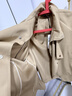 ELLE卡其色立領(lǐng)廓形短外套女2026春季新款高級感時(shí)髦休閑獨特上衣 卡其 S 曬單實(shí)拍圖