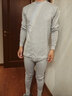 貓人【A類(lèi)嬰兒棉】保暖內衣男士100%純棉10A抗菌秋衣秋褲男套裝 曬單實(shí)拍圖