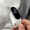 迪士倫LED手環(huán)學(xué)生手表女男童初中女孩電子防水兒童只看時(shí)間女童小學(xué)生 LED-彩虹-純白色 手表+電池 曬單實(shí)拍圖