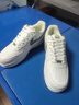 AJMG空軍一號高顏值板鞋男AJ莆田春季男鞋內增高經(jīng)典情侶青少年運動(dòng)鞋 白灰金【低幫】 42 曬單實(shí)拍圖