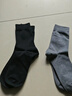 京東京造【100%純棉10A抗菌】春夏襪子男防臭透氣休閑商務(wù)中筒襪 黑灰藏青 曬單實(shí)拍圖