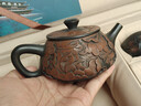滇匠紫陶建水紫陶非紫砂壺浮雕石瓢壺純手工茶具套裝高檔送禮男士新年禮物 1壺4杯【朋友小聚】 曬單實(shí)拍圖