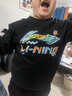 李寧衛衣秋冬季青少年男女款加絨加厚長(cháng)袖T恤套頭衫運動(dòng)上衣打底衫 曬單實(shí)拍圖