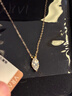 芮愛(ài)極簡(jiǎn)爪鑲馬眼項鏈培育鉆石18k金項鏈美國進(jìn)口網(wǎng)紅同款鎖骨鏈 黃色18K金 70分 曬單實(shí)拍圖