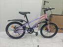 鳳凰官方旗艦店兒童自行車(chē)男女變速青少年學(xué)生山地車(chē)碟剎賽車(chē) 星際 粉紫【單速】輻條輪 20寸【適合125-160cm】 曬單實(shí)拍圖