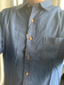 杉杉【100%棉】秋上新男士水洗牛仔長(cháng)袖襯衫寬松休閑日常純棉上衣男裝 曬單實(shí)拍圖