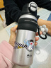 匡迪316L不銹鋼保溫杯男女便攜吸管直飲兩用水杯學(xué)生運動(dòng)車(chē)載杯子 曜石黑660ml【316L內膽】+杯刷 曬單實(shí)拍圖